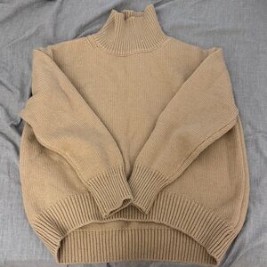 Celine Cozy Tan Turtleneck Sweater